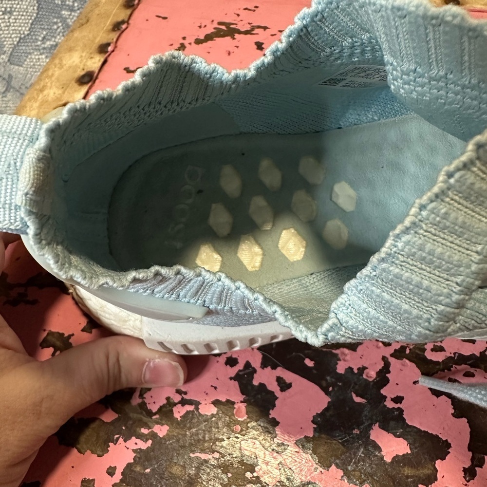 ADIDAS NMD R1 Women’s Prime knit casual ice blue shoe sz 8.5 - Picture 13 of 15